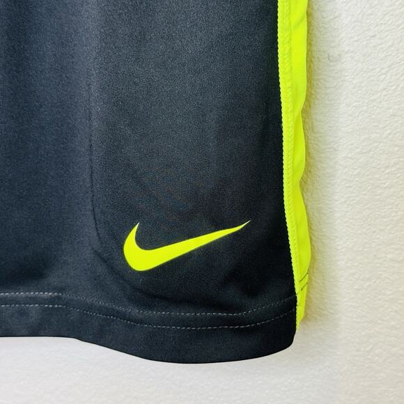 Nike Dri Fit Athletic Shorts Mens Sz Small Black Yellow Elastic Waist Basketball - Picture 3 of 6